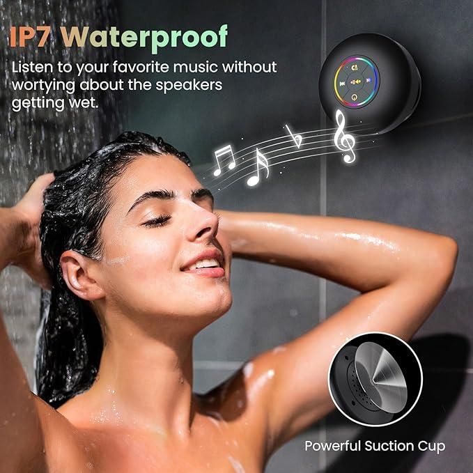 Waterproof Bluetooth Speaker with Suction Cup