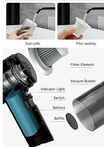 Portable Air Duster & Wireless Vacuum Cleaner