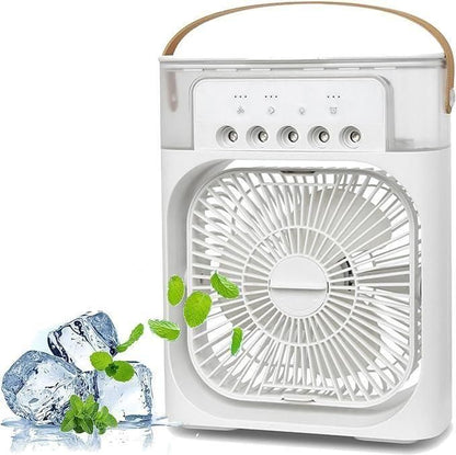 Humidifier & Portable Fan for Home & Office  | 4-in-1 USB Air Cooler